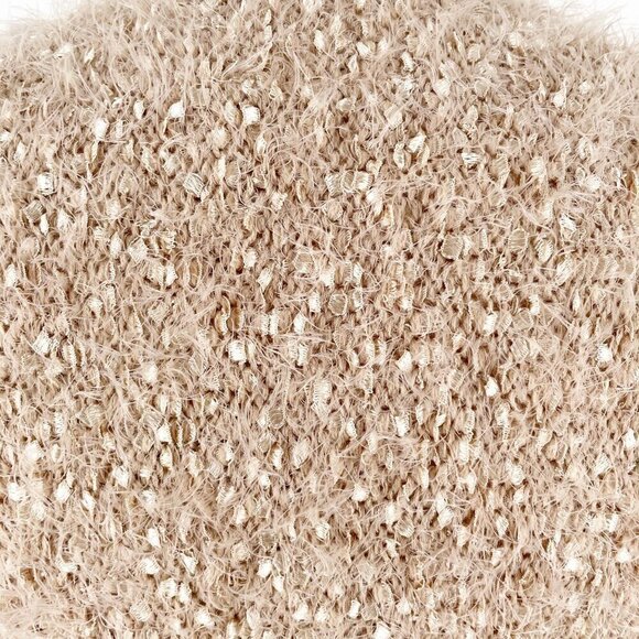 NWT Muche et Muchette Opa Rose Gold Fringed Textured Knit Cardigan Shawl OS - Picture 5 of 11